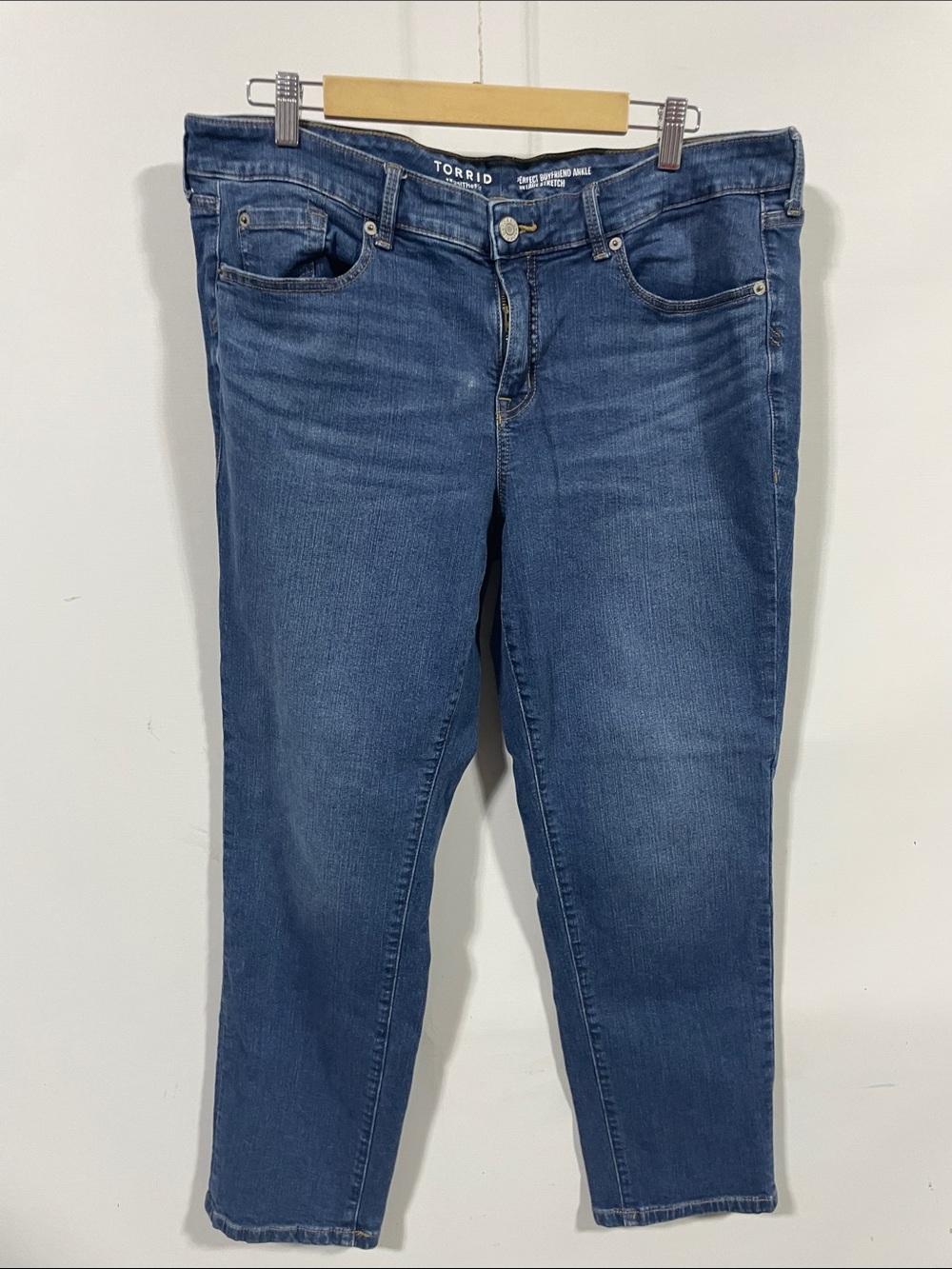 torrid Straight-Leg Dark Blue Jeans